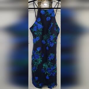 Teeze Me Women's Dress Floral Embroidered Mesh Sheath Party Cocktail Size 9/10